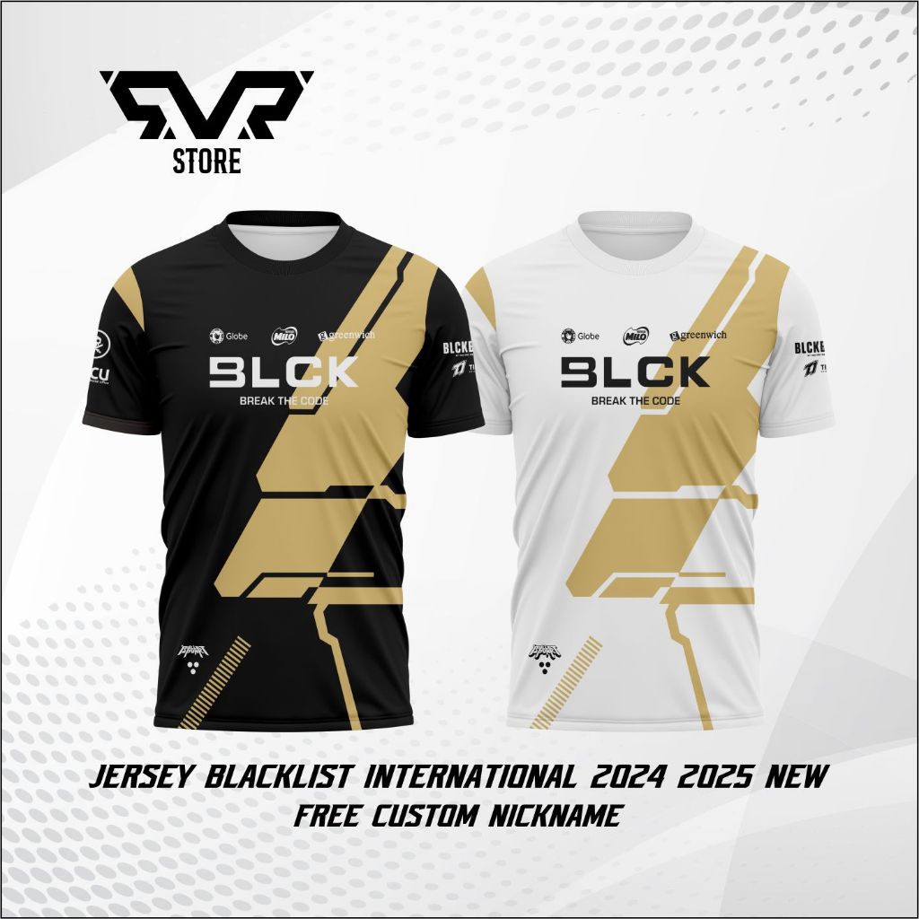 JERSEY BAJU KAOS BLACKLIST INTERNATIONAL MPL PH SEASON 13 TERBARU 2024 ( free custom nickname )
