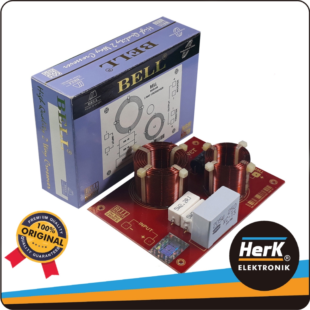 KIT AUDIO CROSSOVER 2 WAY BELL BGR SPEAKER PASIF