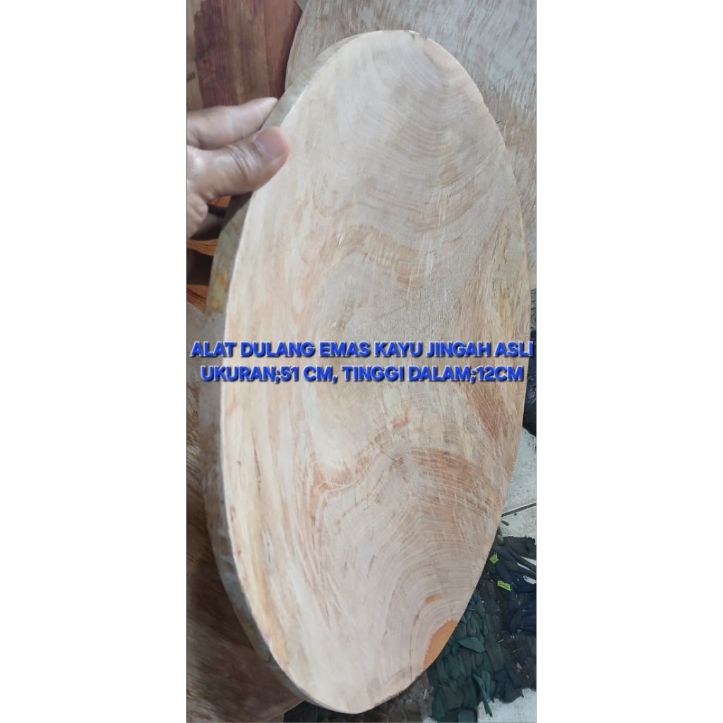 ALAT DULANG EMAS KAYU JINGAH ASLI 51CMDALAM12CM