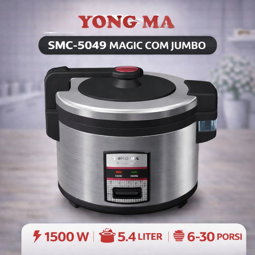 YONG MA : RICE COOKER / MAGIC COM JUMBO 5,4 LT YONGMA SMC 5049