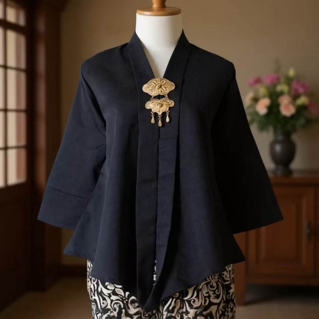 Atasan Kebaya Kartini Polos / Kebaya Floy Polos / Kebaya Kondangan / Kebaya Wisuda