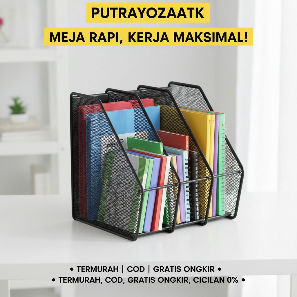 Rak Box File 3 Tier / Rak Layer Dokumen / Rak Besi Kantor Dokumen 3 Sekat MERK COMBO