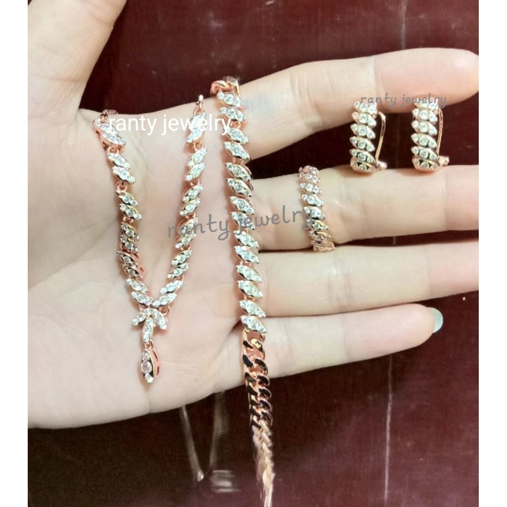 Set Tura padi Replika Berlian Suasa Terbaru