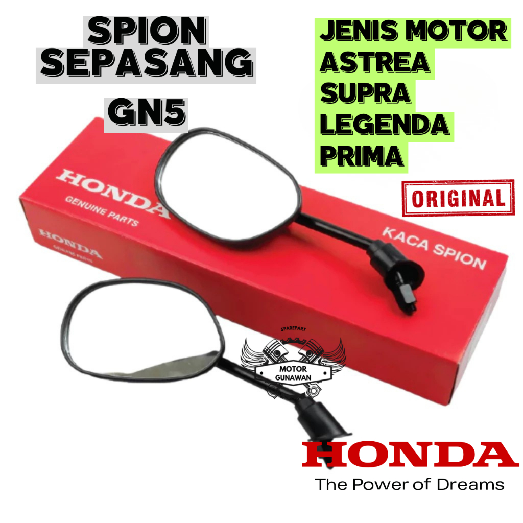 88110-GN5-781 ORIGINAL Kaca Spion GN5 Honda Astrea Supra Legenda Prima