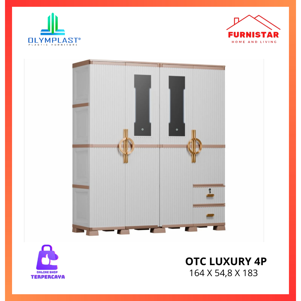 Lemari Pakaian Baju Plastik OTC LUXURY OLYMPLAST