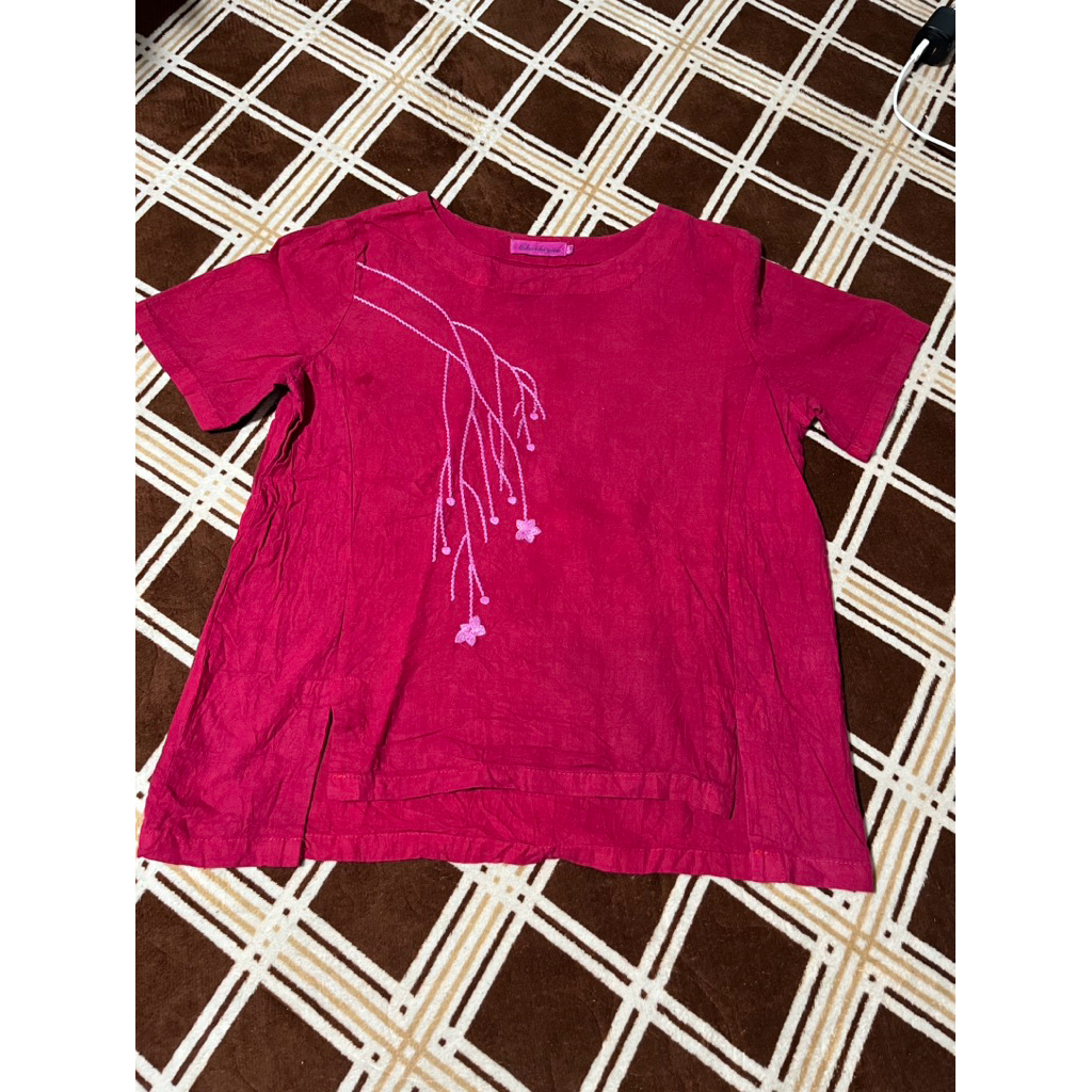 prelov atasan kaos merah no minus