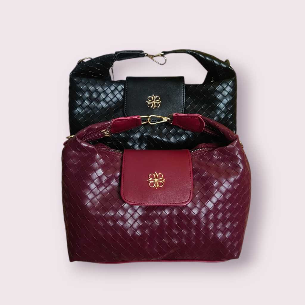 Delhouseku Belrissa Bag Leather Anyam Premium Tebal Tas Wanita