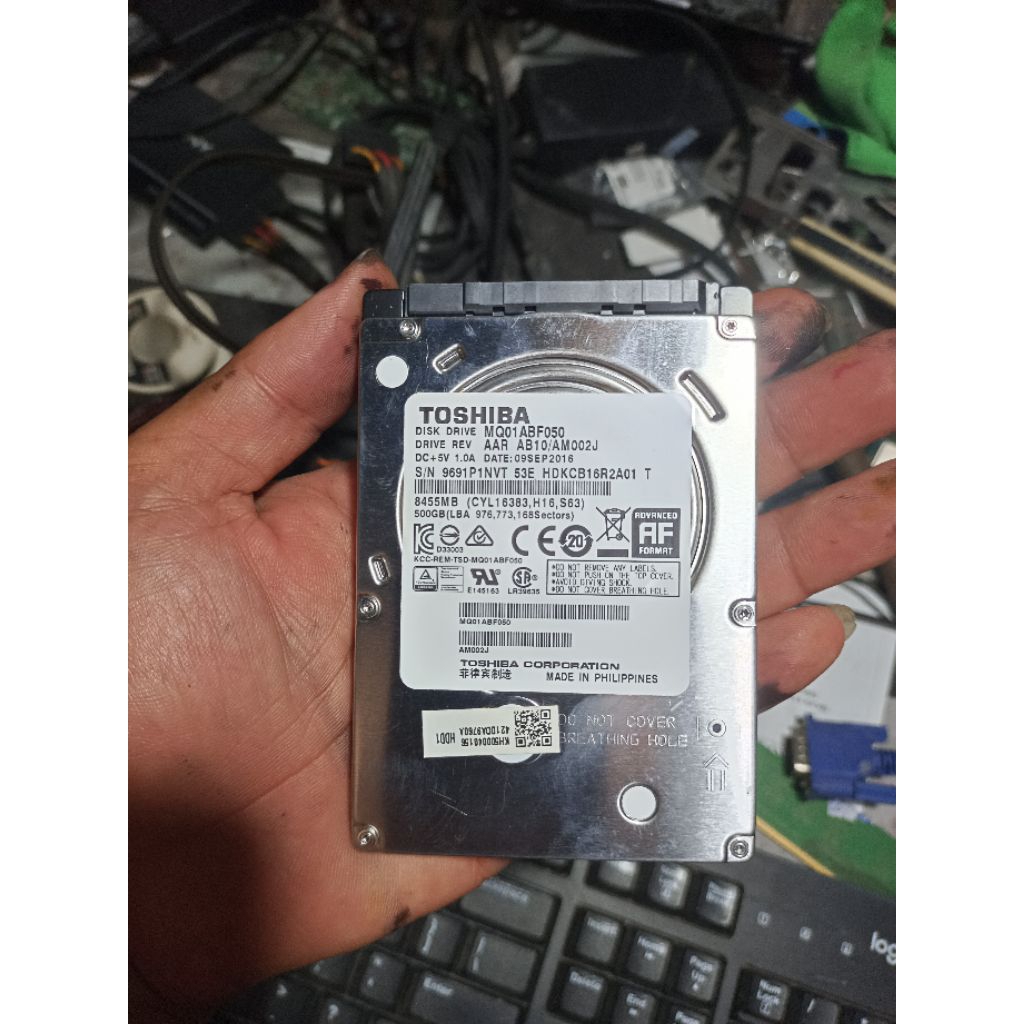 hardisk laptop Toshiba slim 500 GB