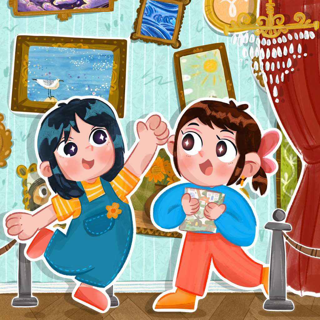 Custom Illustration - Gift - 2D & 3D Frame