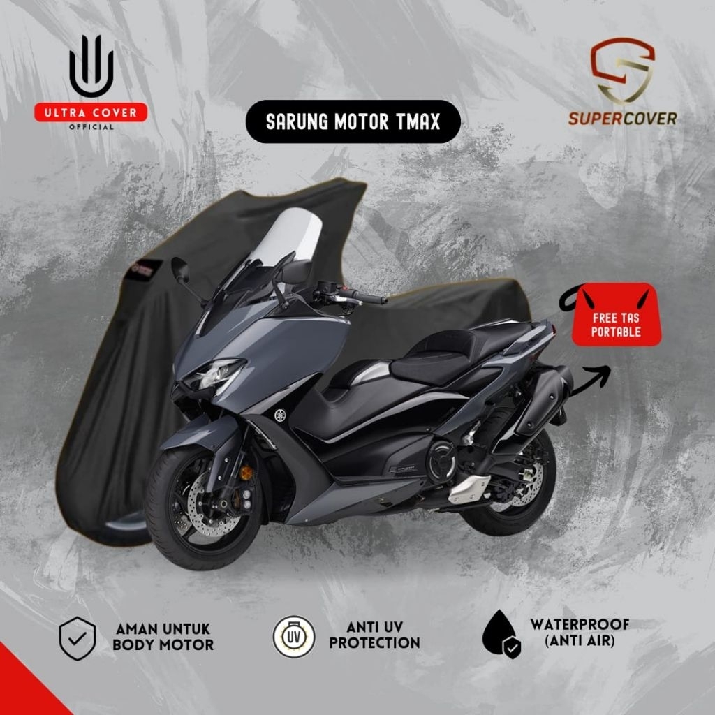 Sarung Motor Yamaha TMAX 530 Super Cover Premium Anti Air UV Tebal