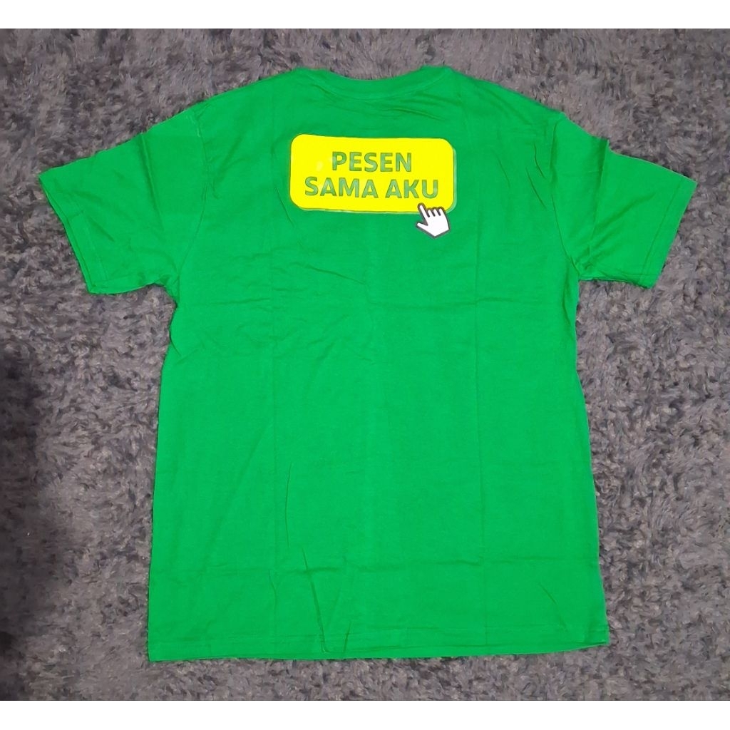 Kaos GrabFood Warna Hijau / Kaos Tshirt GrabFood Grab