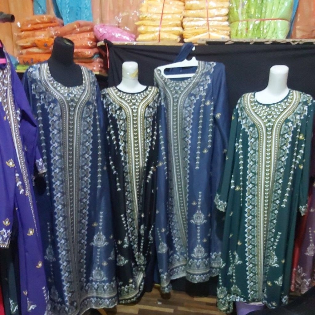 GAMIS SARI INDIA PREMIUM MEWAH JUMBO LD 120 FULLSET KERUDUNG