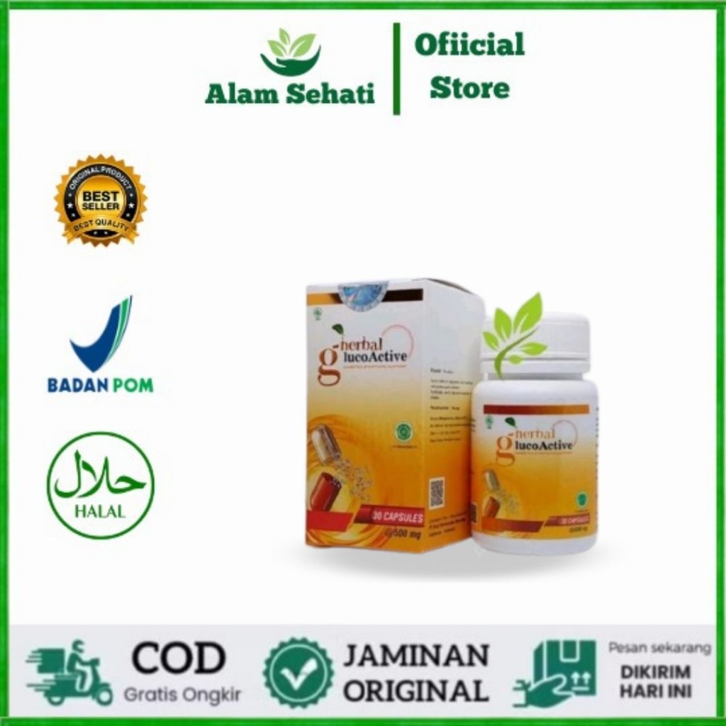 GLUCOACTIVE 100% Asli Original Obat Herbal Atasi Diabetes