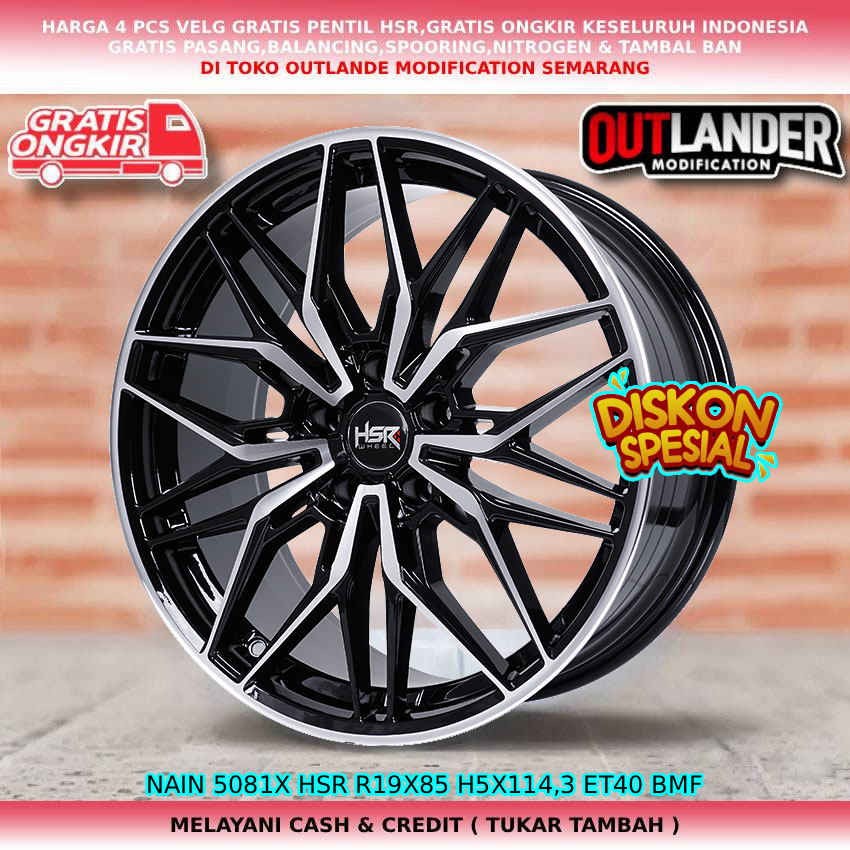 Velg ring19 velg mobil Accord| Odyssey| Santafe| Mazda5| Mazda6| CX5| CX7| dll velg hsr nain R19