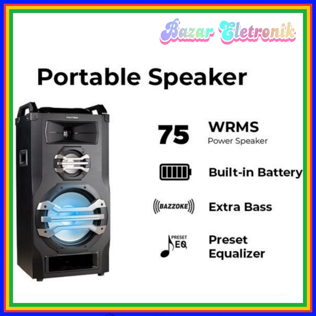 SPEAKER AKTIF POLYTRON PTS 12KF15 / POLYTRON SPEAKER BLUETOOTH PTS 12KF15 / SPEAKER POLYTRON