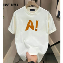 Kaos Hugo HIll "A" Pria & Wanita Hitam Putih