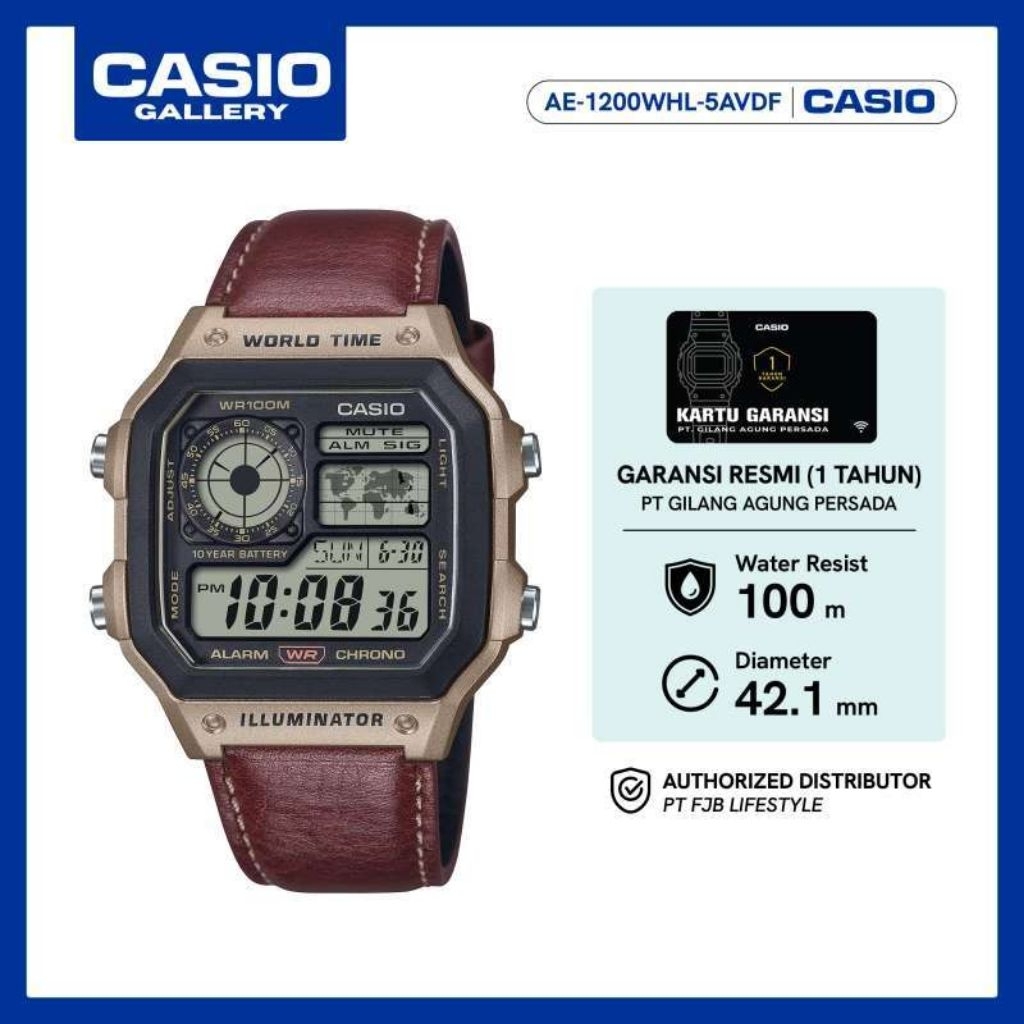 Casio Jam Tangan Pria AE-1200WHL-5AVDF Digital