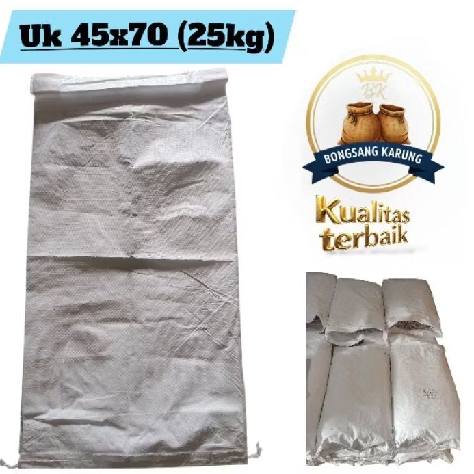 Karung bekas 25kg buat Puing,Lumpur,biji plastik dll