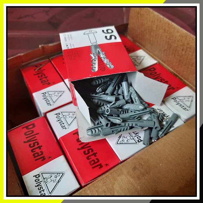 Fisher Skrup Pengencang Skrup Sekrup S5 S6 S8 10pcs