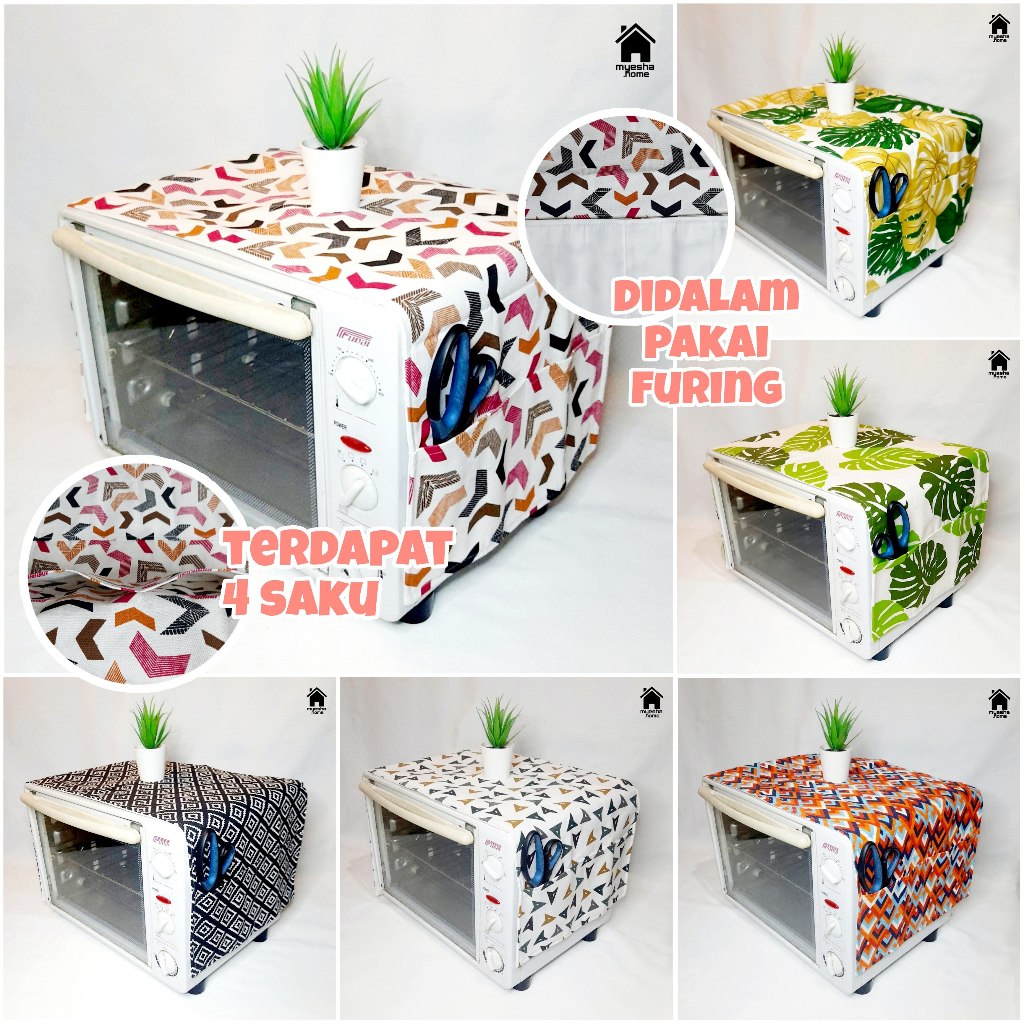 Cover Sarung Tempat Tutup Microwave/Mikrowave Oven Motif Minimalis