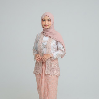 Delova Wardrobe - MEGA KEBAYA KUTUBARU Lengan Motif Bunga Modern Brukat Vintage Bordir Outfit Atasan Wanita Tali Renda Baju Pakaian Tulle Tile Lace Premium Brokat Prada Viral Lebaran Raya Kondangan Wisuda Simple