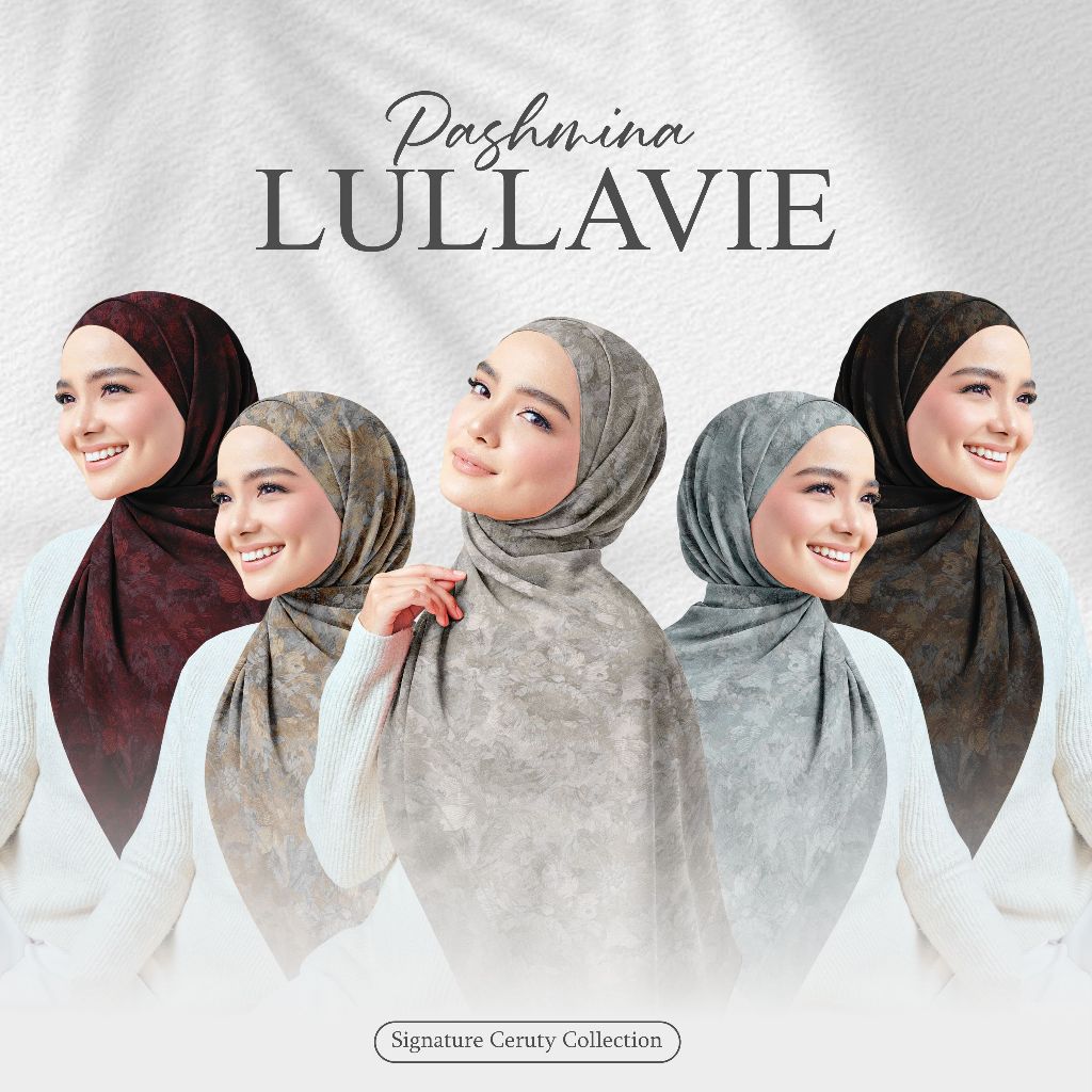 Pashmina Motif Lullavie Ceruty Babydoll / Hijab Jilbab Printing Sublime