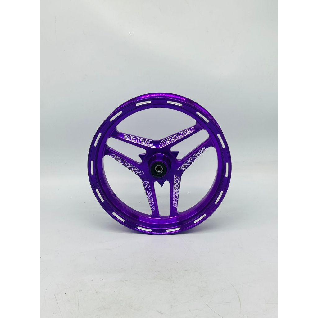 Velg Depan Motor Listrik TRAMDO Forged Almunium CNC Ring 12 Lebar 2.50