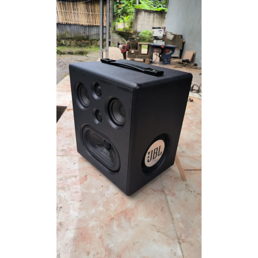 Speaker Rakitan Model JBL BOOMB0x 3 Bisa KARAOKE Atur echo Portable