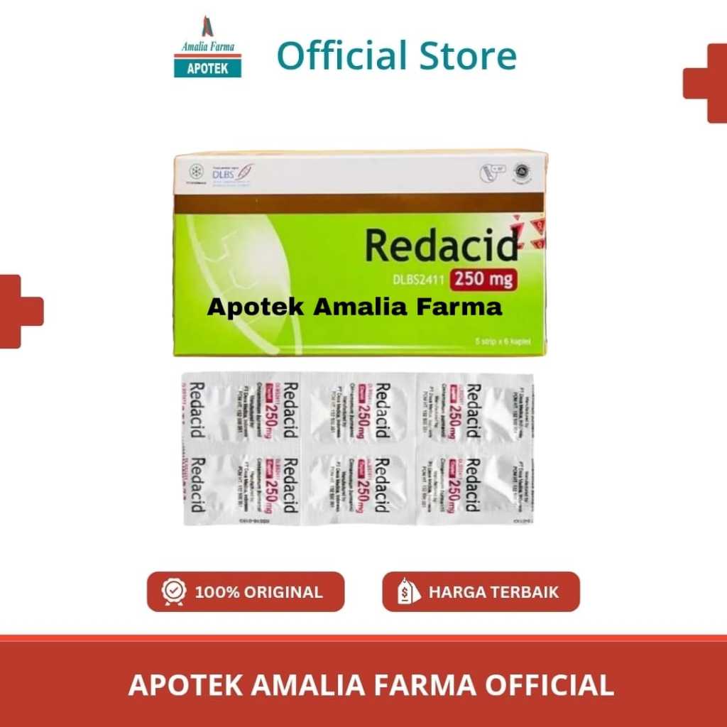 Redacid 250 mg Strip (By Apotek Amalia Farma)