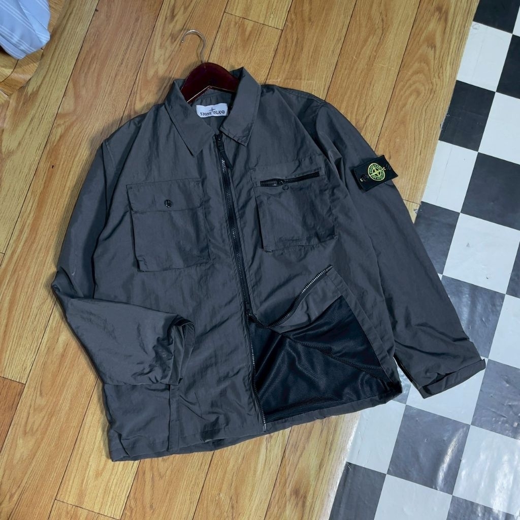 OVERSHIRT JACKET SI CRINKLE DUSKY