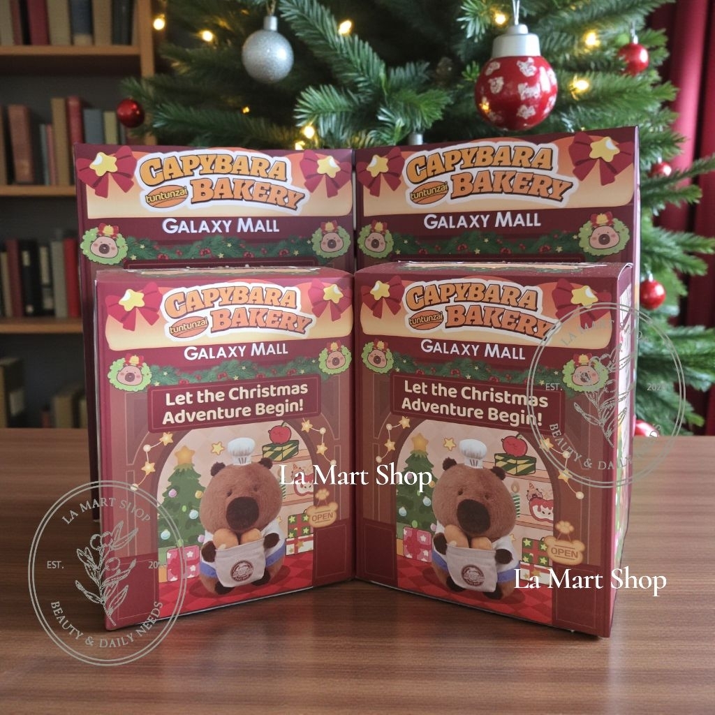 Tuntunzai Bakery Capybara Bakery Mystery Box Galaxy Mall Christmas 2025 / Boneka Capybara Tuntunzai 