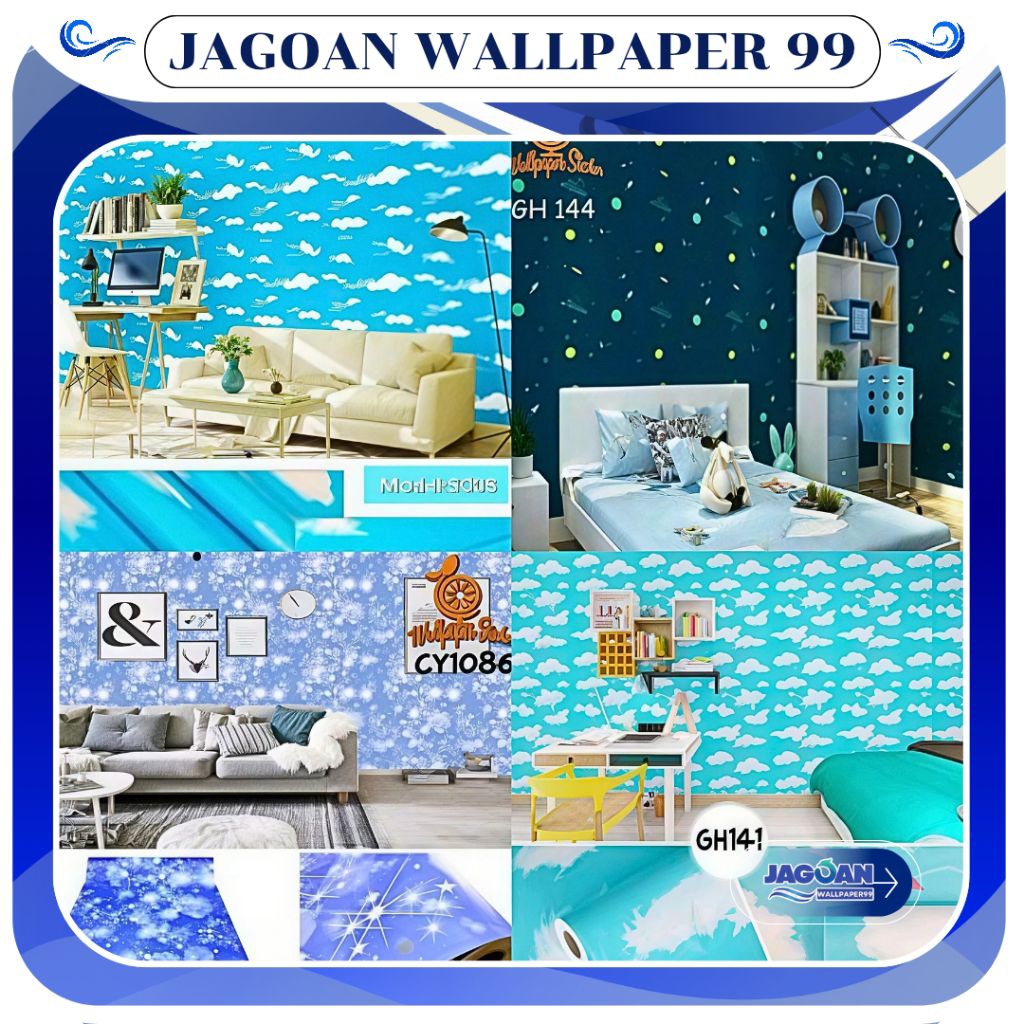 Wallpaper Dinding Motif Langit Wallpaper Dinding Ruangan Wallpaper Kamar Wallpaper Waterproof Hiasan