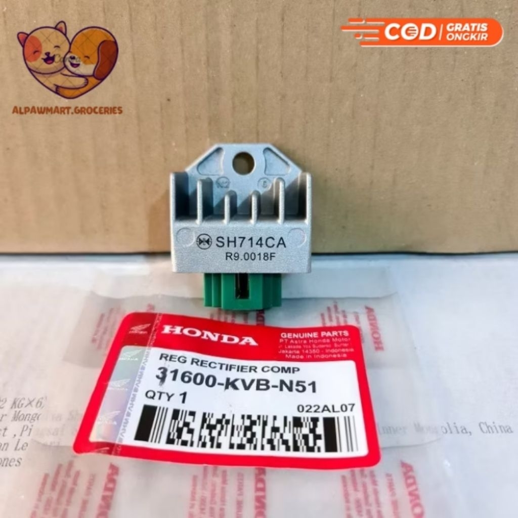 ORIGINAL AHM Kiprok Regulator Motor Honda Revo Vario 110 125 Blade Beat Fi Esp Scoopy KVB ORI Karbu 