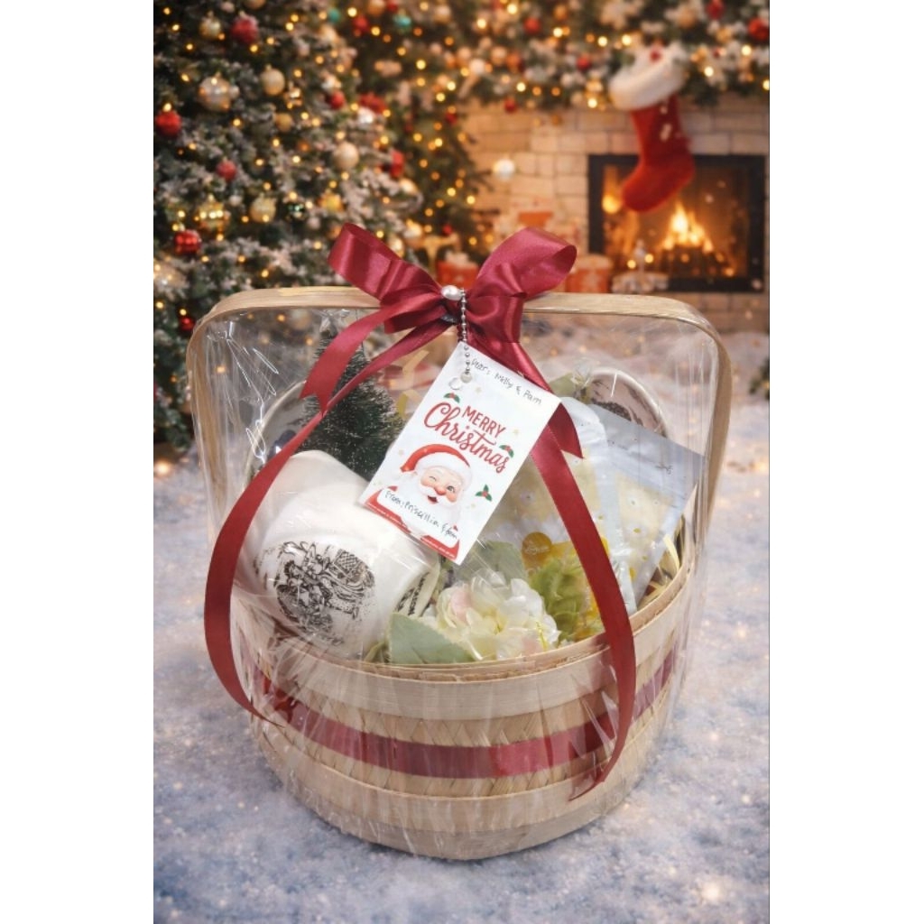 hampers natal premium READY/parcel natal spesial set cangkir/hampers set cangkir natal dan teh tea/h