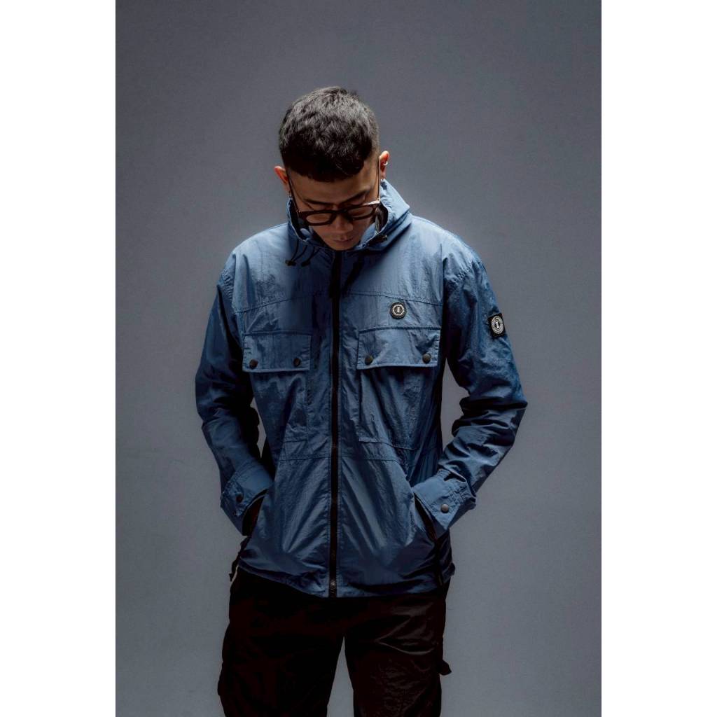 Arunikalabel - Nemesis Overshirt Jacket Taslan Crinkle Pocket Unisex Biru Hijau Sage Hitam M L XL