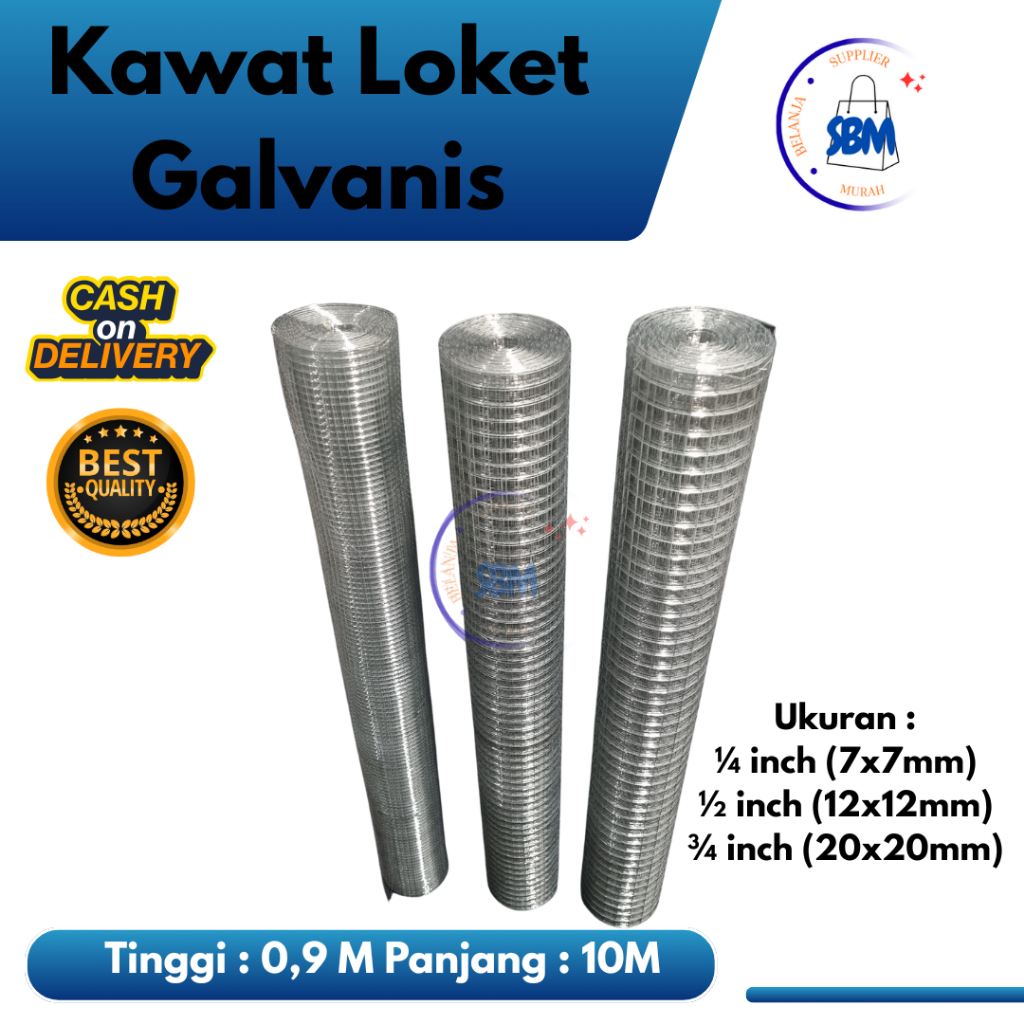 Kawat Loket Galvanis Diameter 1 mm | Kawat Ram Galvanis Murah | Anti Karat | Harga Pabrik Murah