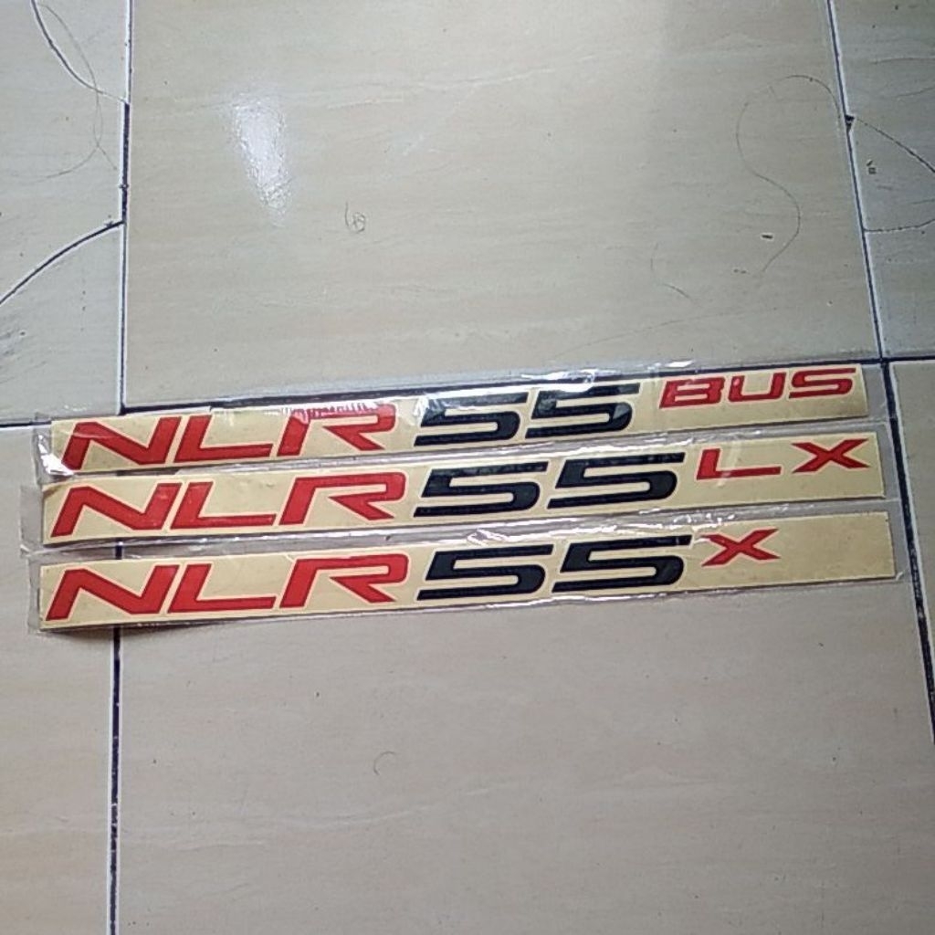 stiker NLR 55 Lx / NLR 55 X / NLR 55 BUS untuk mobil isuzu elf