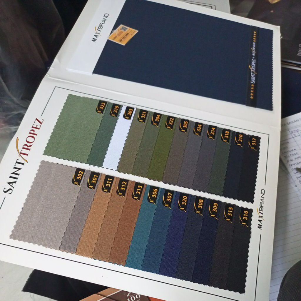 katalog contoh kain saintropez
