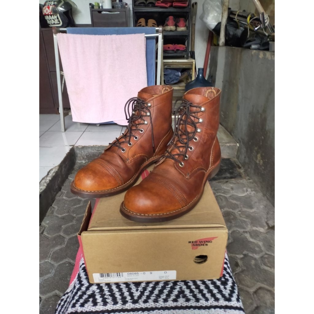 Sepatu Boot Redwing 8085 Iron Ranger size 9D/42