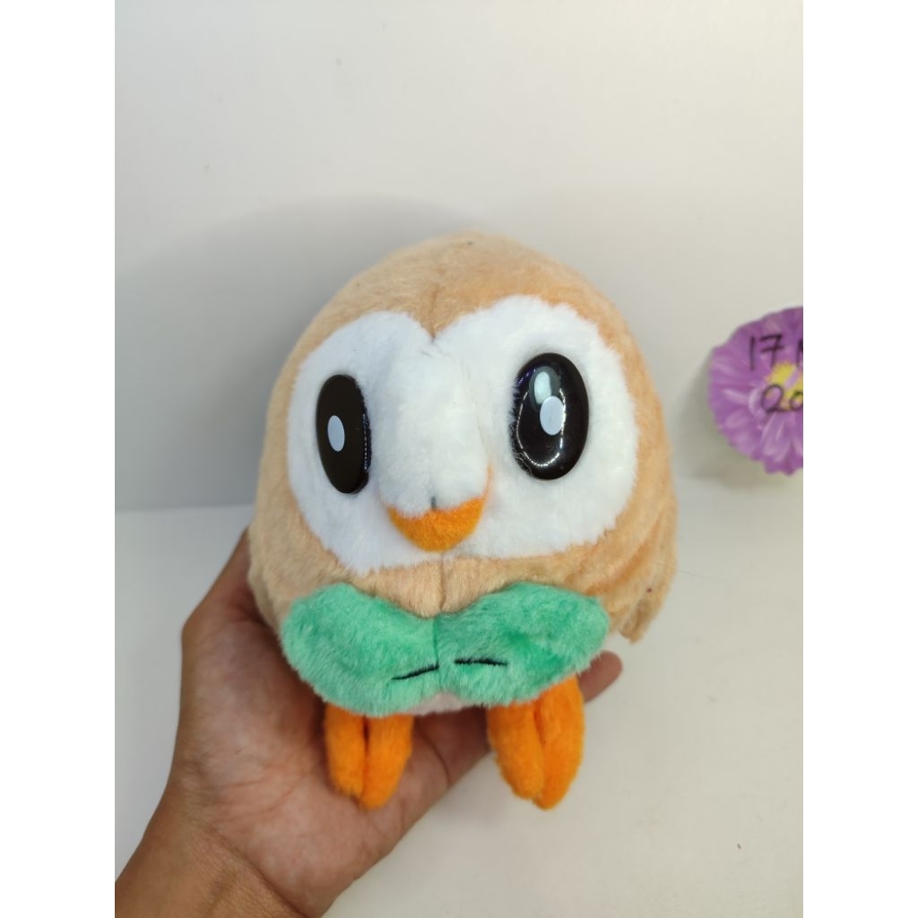 boneka rowlet original t.art edition mata keras