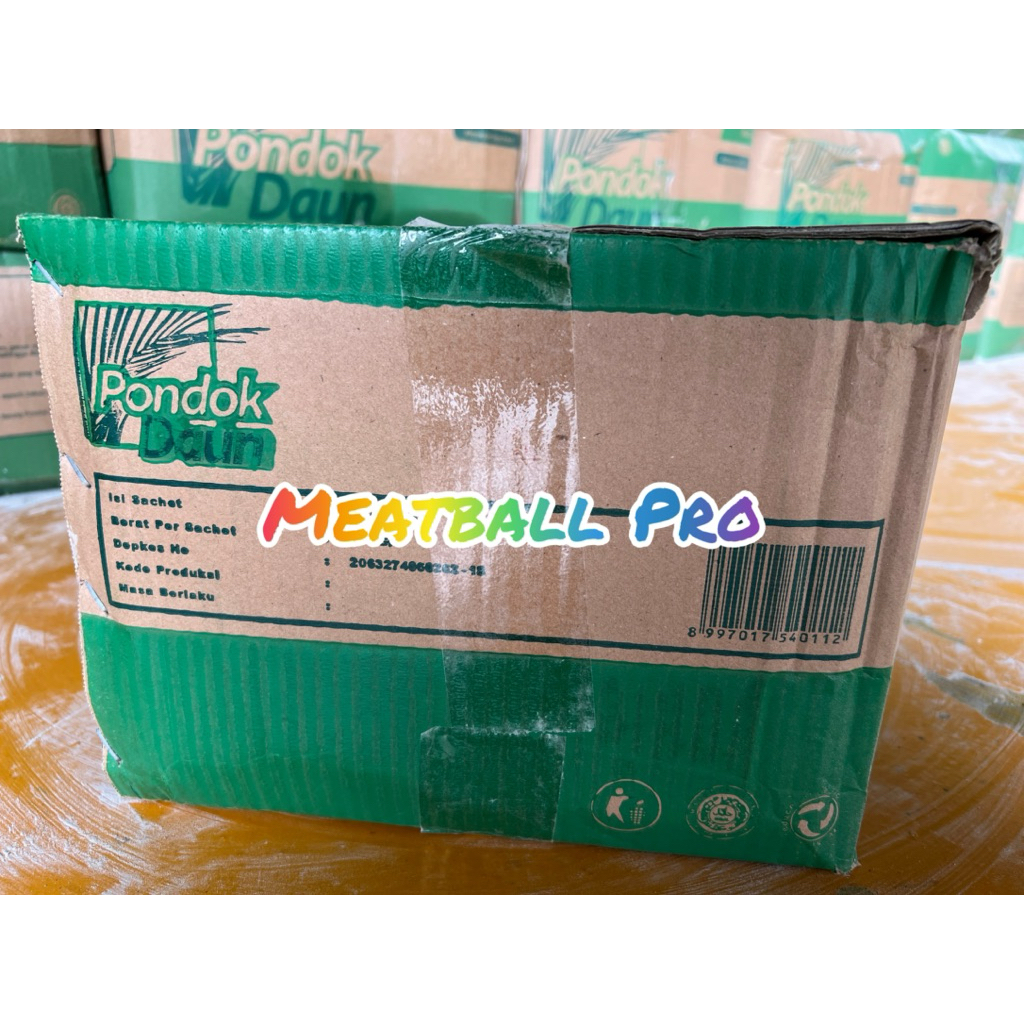 1 Dus/ Carton - 25 Bungkus Tepung Sagu Aren Murni  PONDOK DAUN 500 Gram - Berkualitas Tinggi, Tidak 