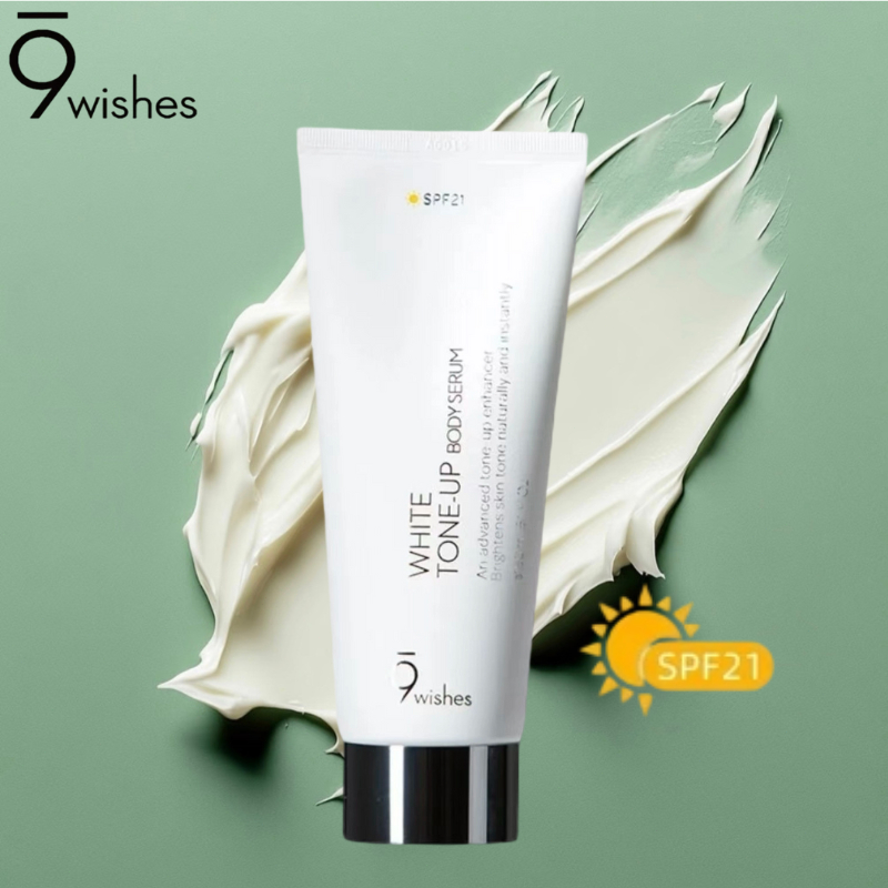 9wishes White Tone-Up Body Serum 150ml SPF21 Whitening Serum Body/Skin Tone-Correcting Cream