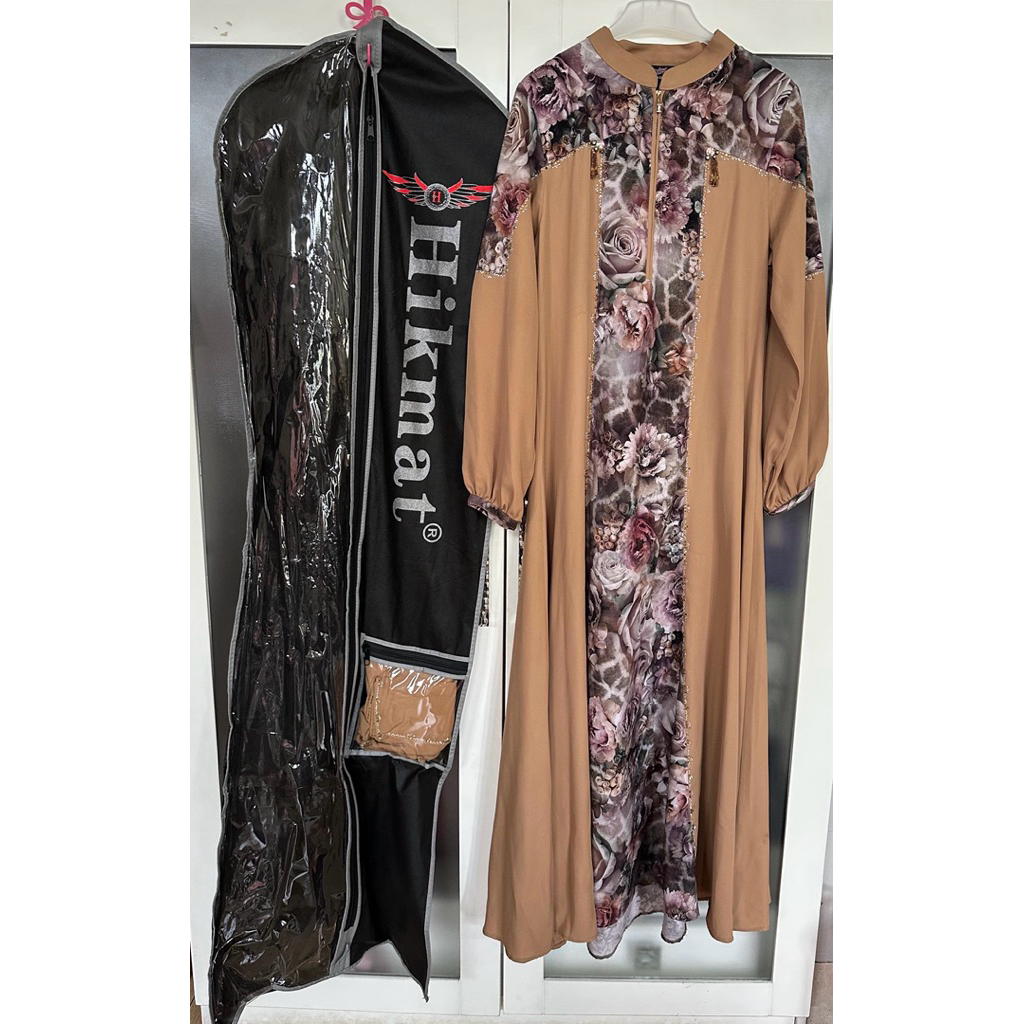 gamis hikmat dress hikmat preloved size S