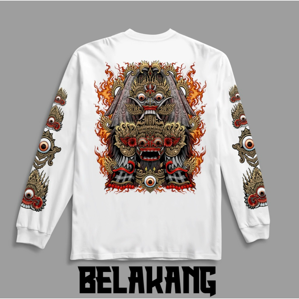 BAJU KAOS BARONG X RANGDA STYLE BALI ((DEWASA))