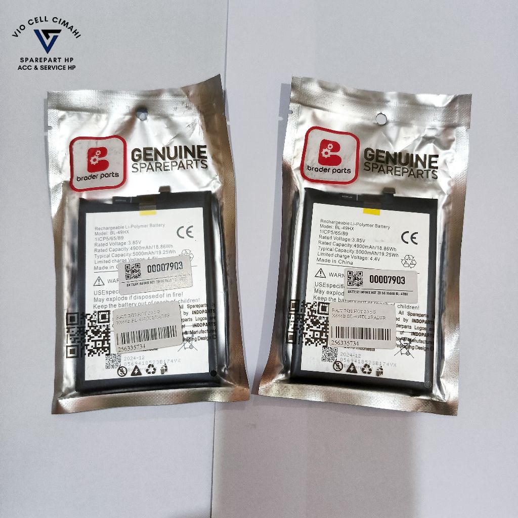 BP Batre BraderParts Infinix Hot 20 5G X666B | BL-49HX BL49HX BL 49HX