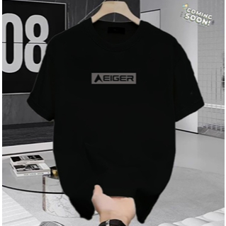 Kaos oblong Pria & Wanita Hitam Putih dari merek "Eiger"