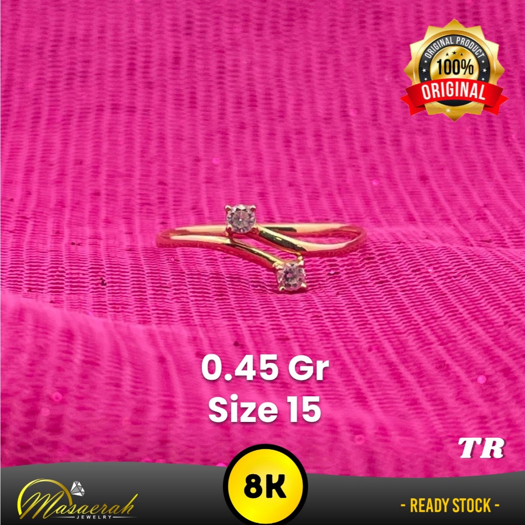 Cincin Emas 8K - Toko Emas Gajah Saerah - 0.45 Gram 2361