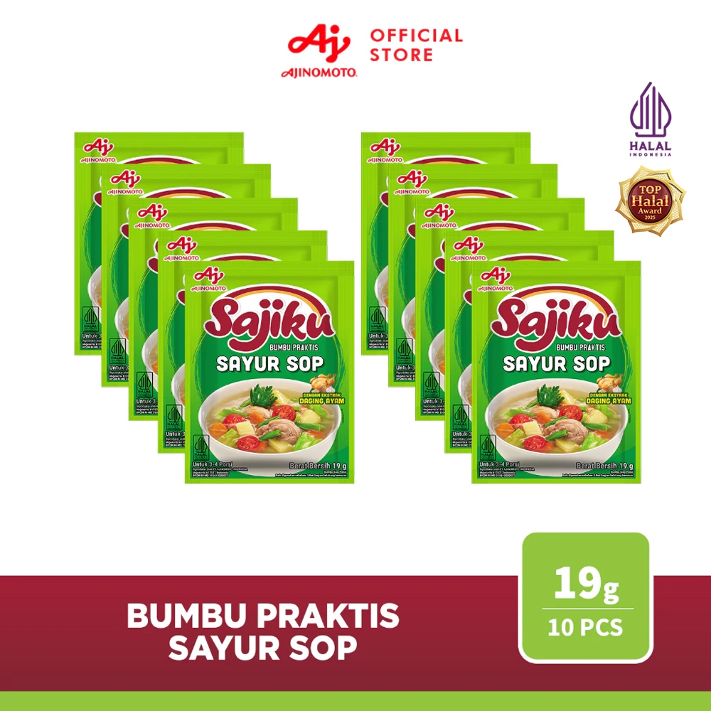 Sajiku® Bumbu Praktis Sayur Sop 19gr (10 pcs)