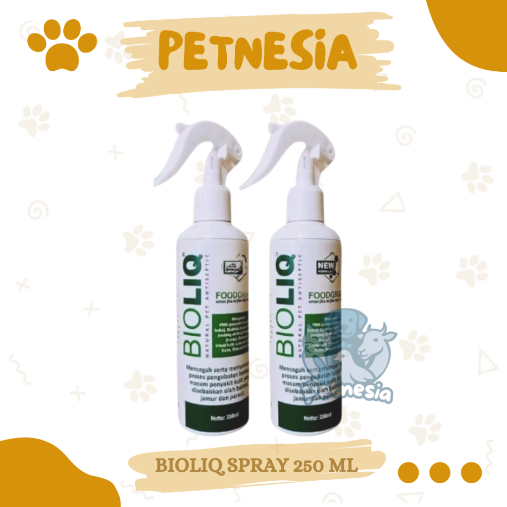 BIOLIQ SPRAY 250 ML - Spray PMK Jamur Scabies Biodin Semua Hewan