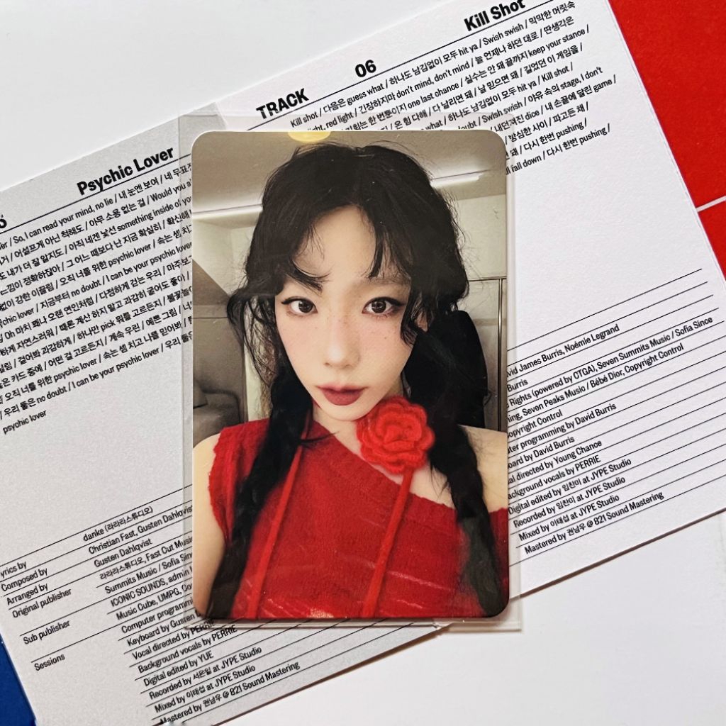 [tc pc] photocard snsd taeyeon the tense fortune stracth card selca